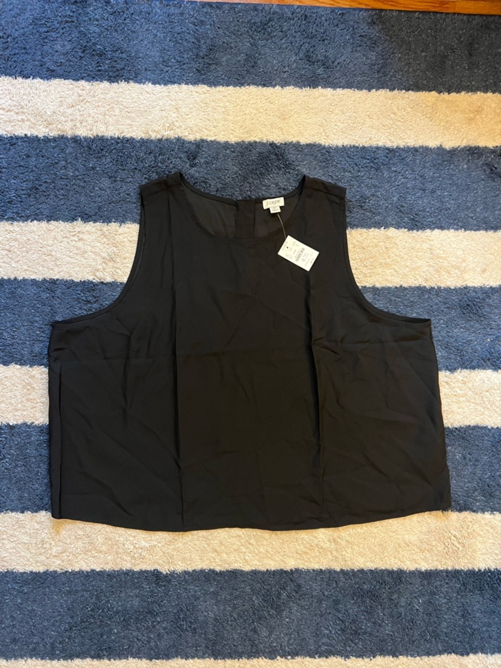 NWT J. Crew Black Sleeveless Tank Top